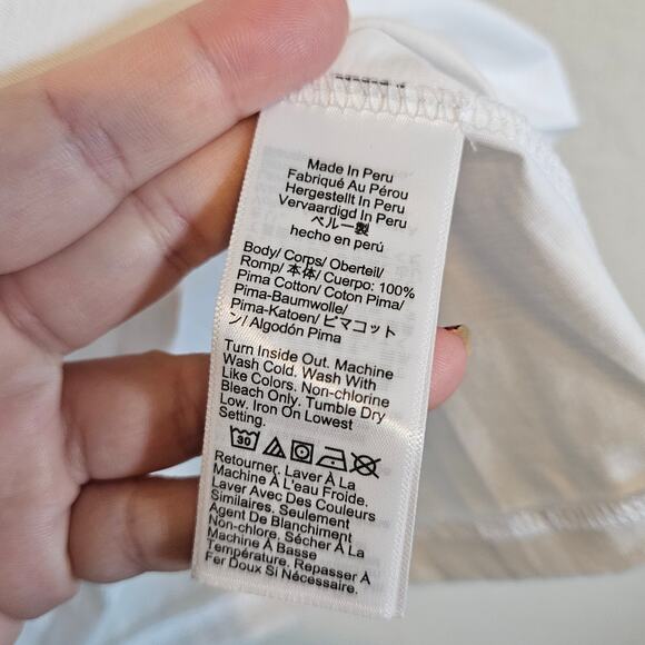 J Crew 100% Peruvian Pima Cotton Crew Neck T-shirt Slim Fit Women's Size XS - Picture 6 of 9